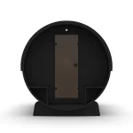 Hekla Barrel Nero sauna, solid wood back, rear