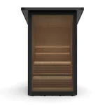 Hekla Mini Cabin outdoor sauna, black WPC