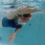 Swimming against the current in a Vita Spa swim spa