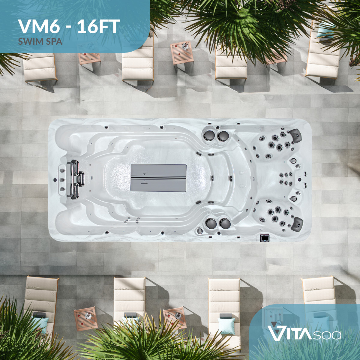 Vita Spa VM6 16ft swim spa