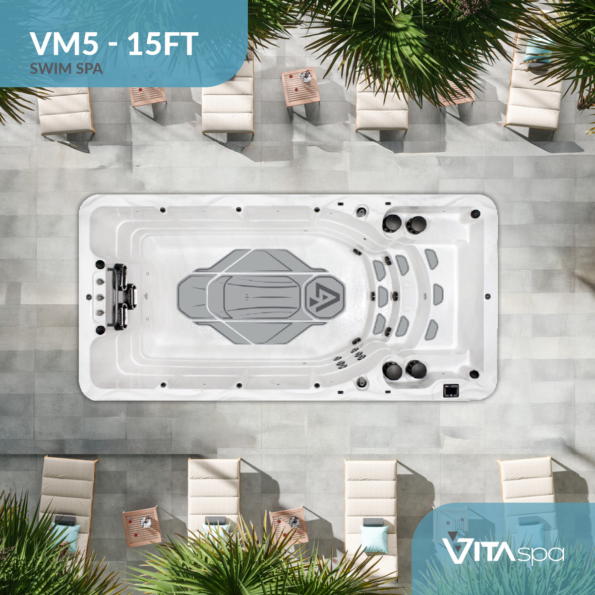 Vita Spa VM5 15ft swim spa